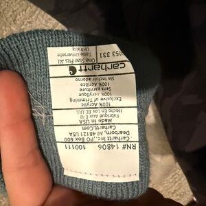 Carhartt Light Blue Knit Hat